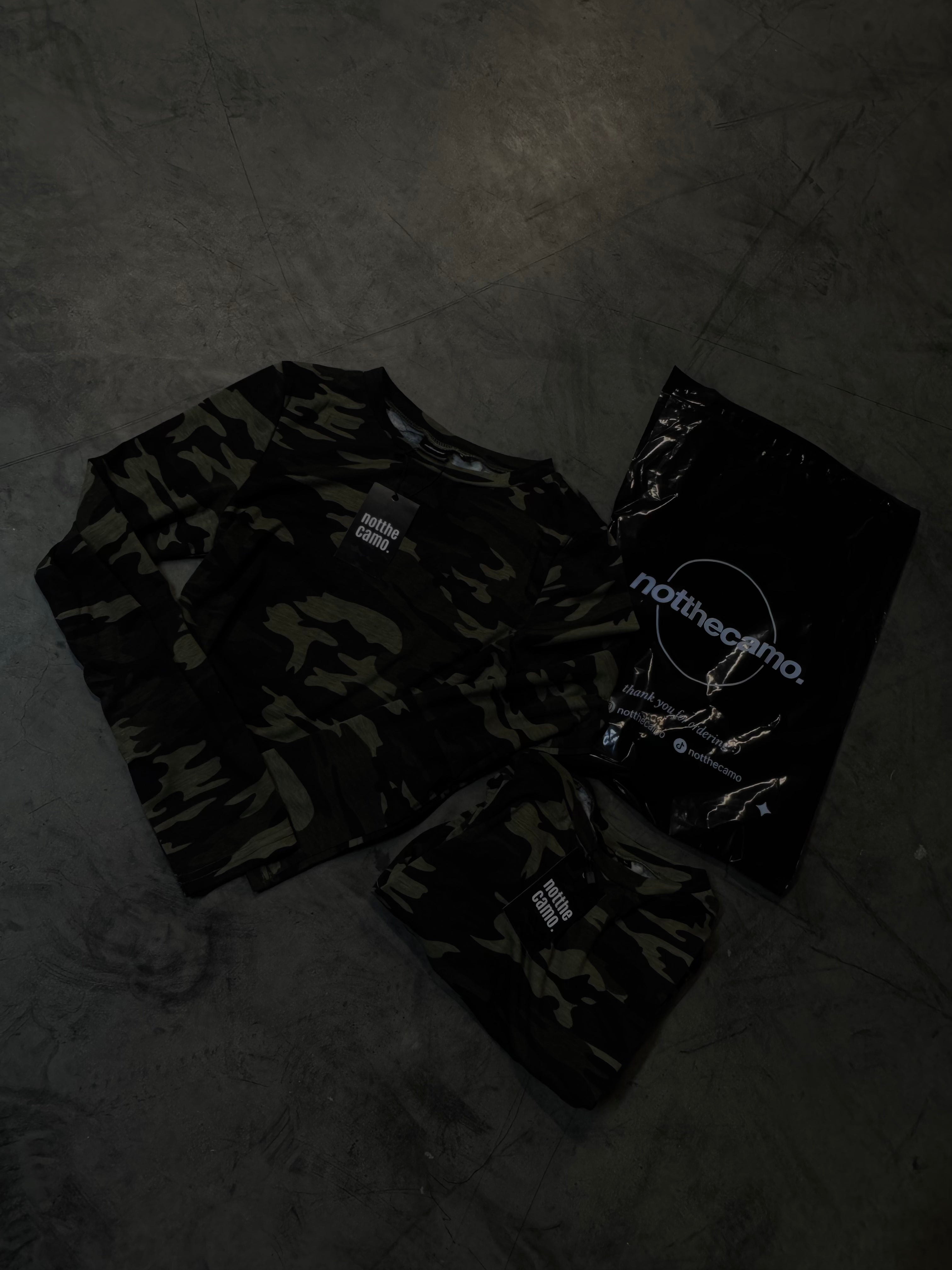 Camo Crop top - slim