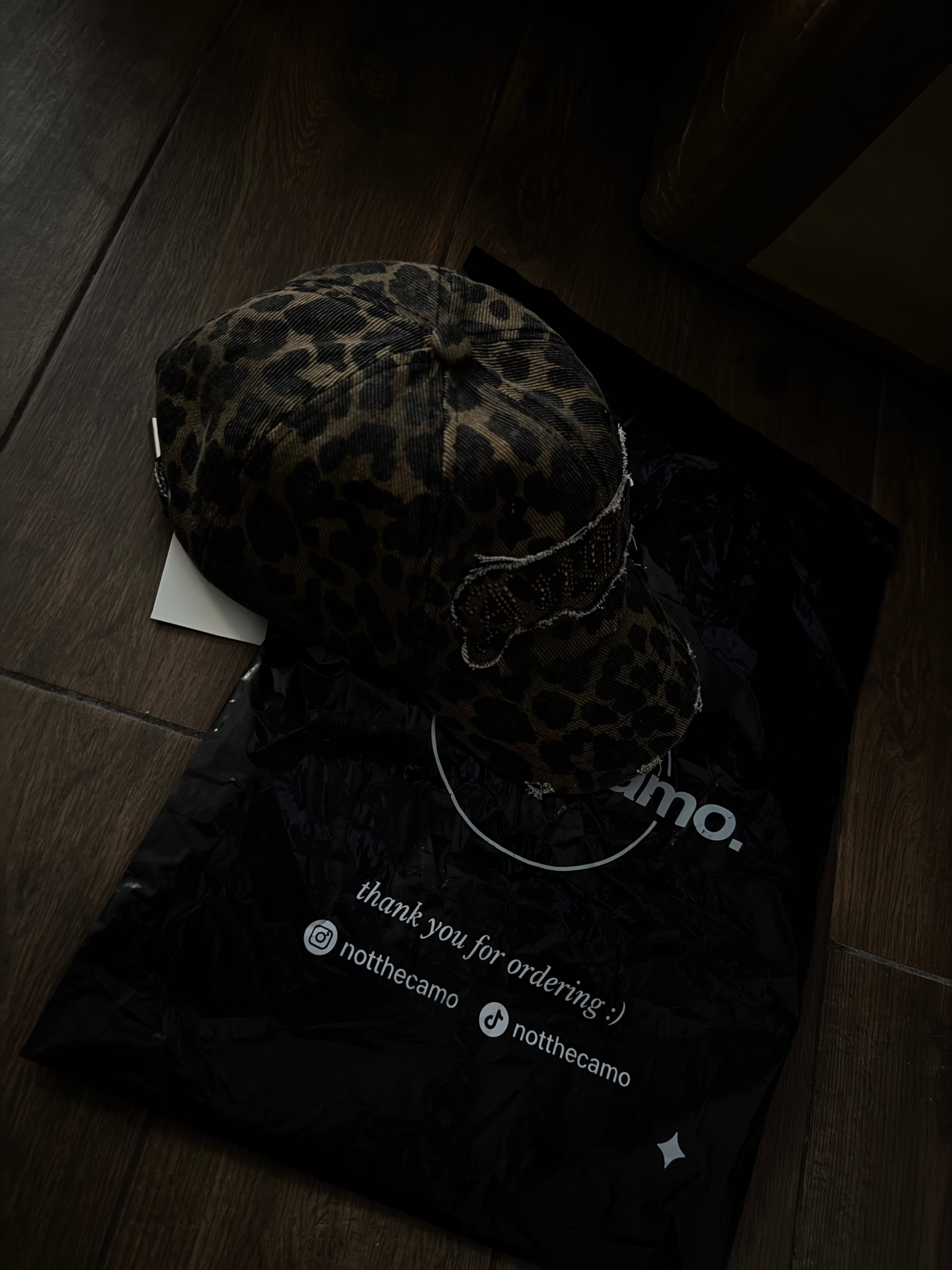Leopard print hat