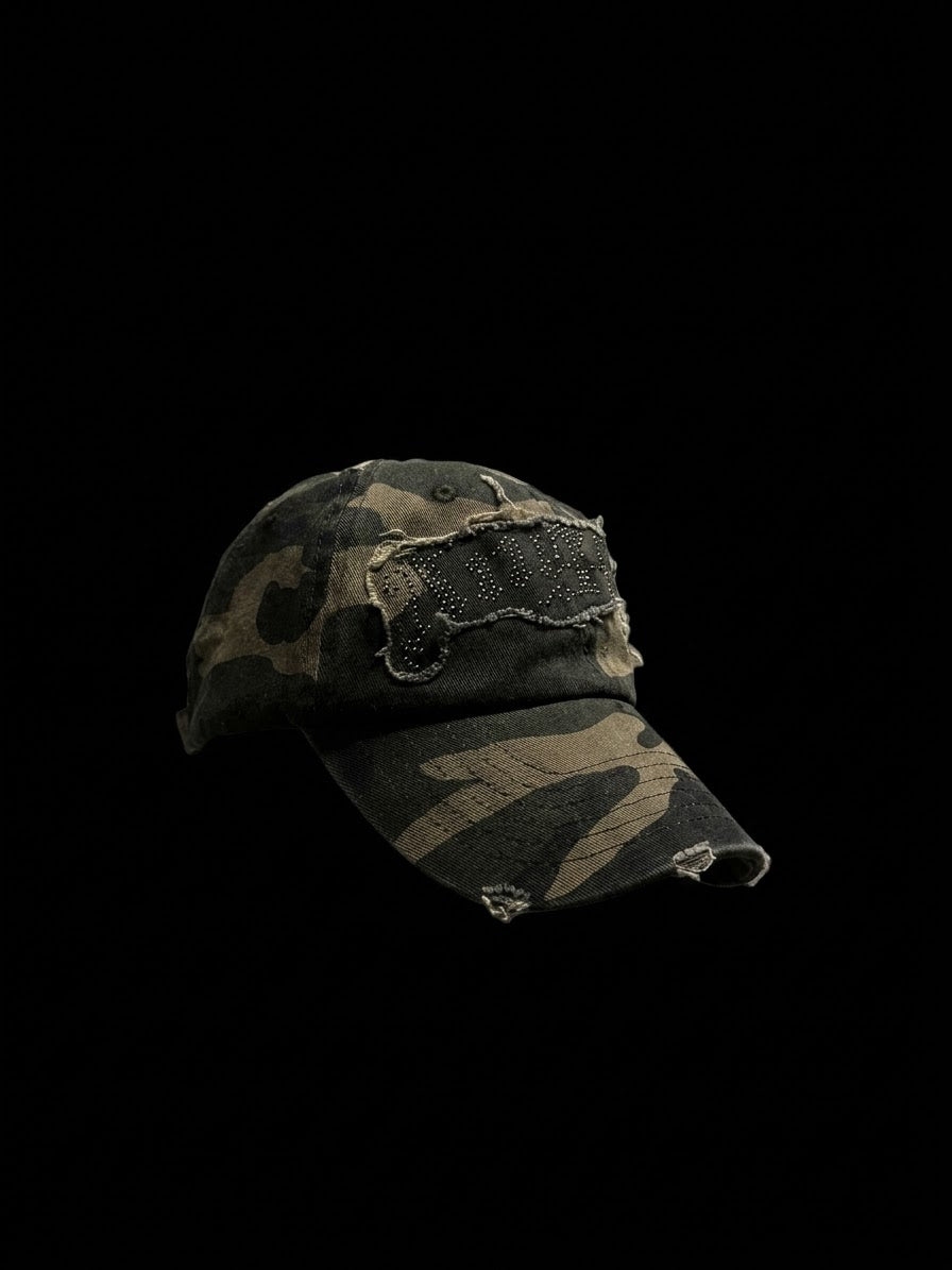 Green angel camo hat