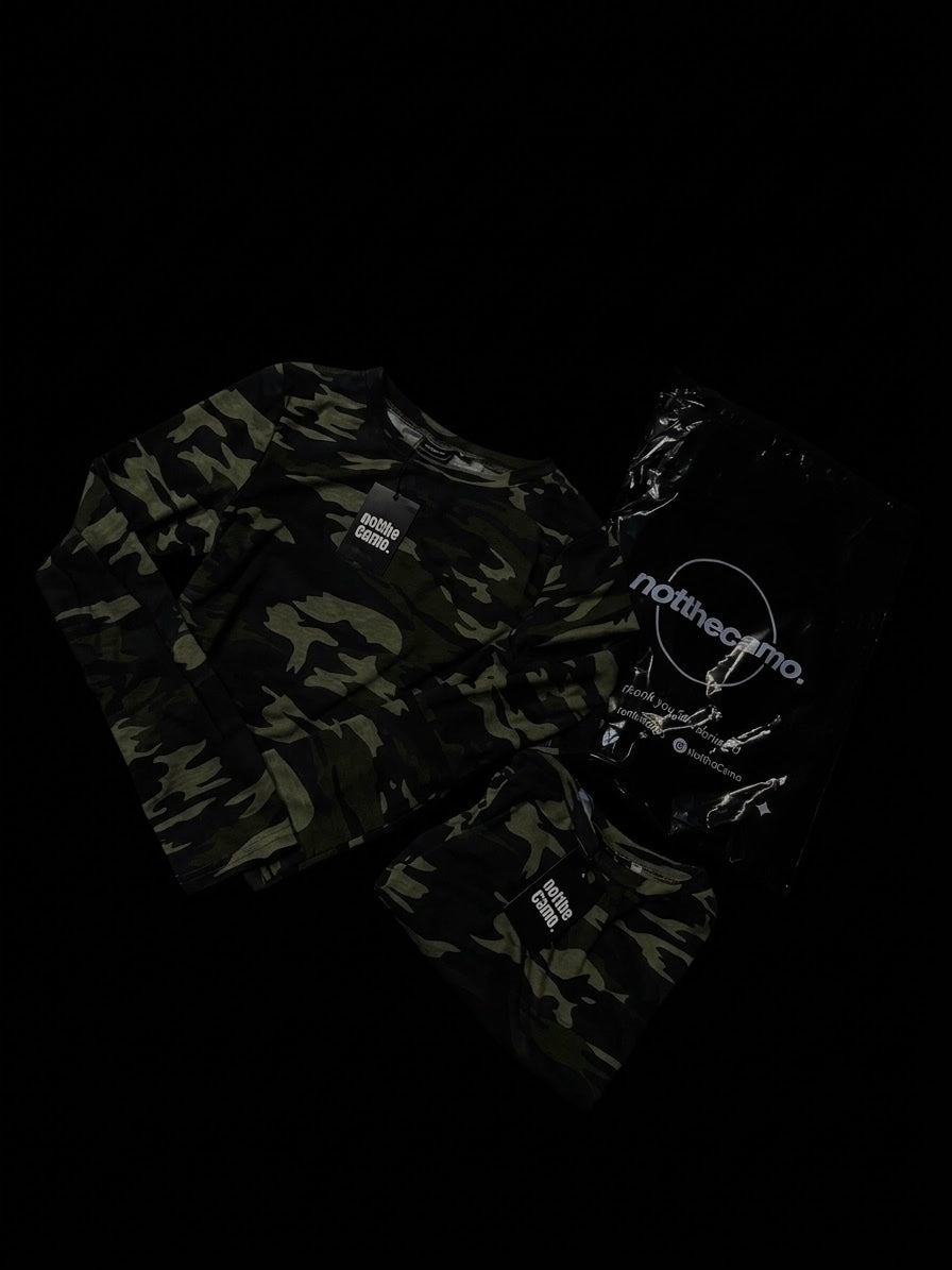 Camo Crop top - slim