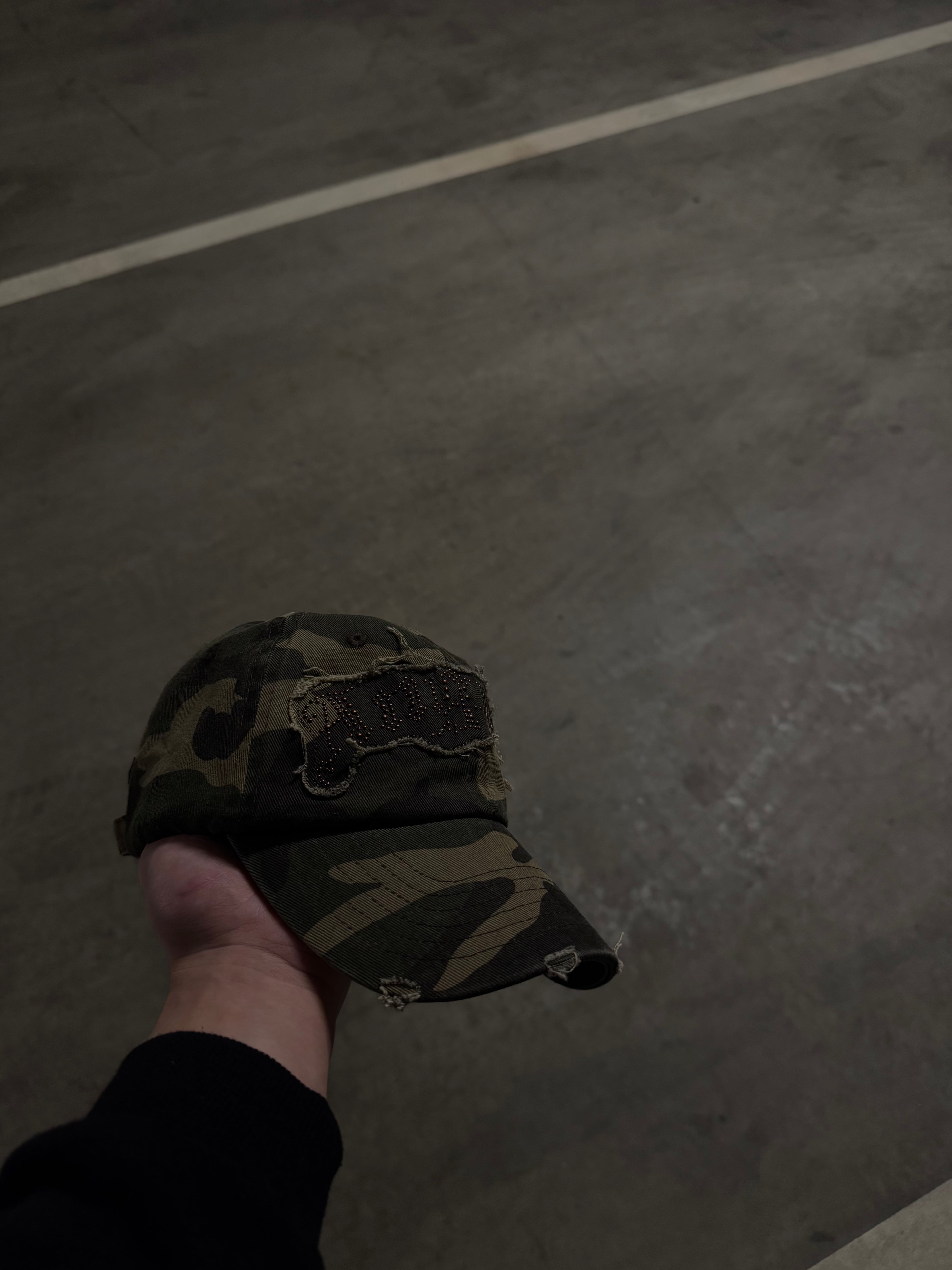 Green angel camo hat