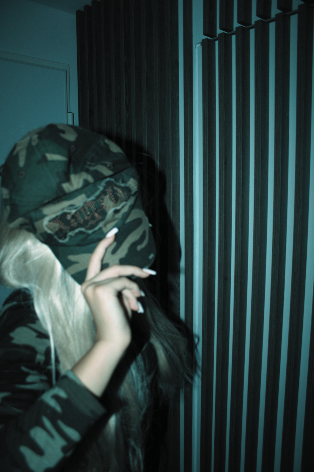 Green angel camo hat