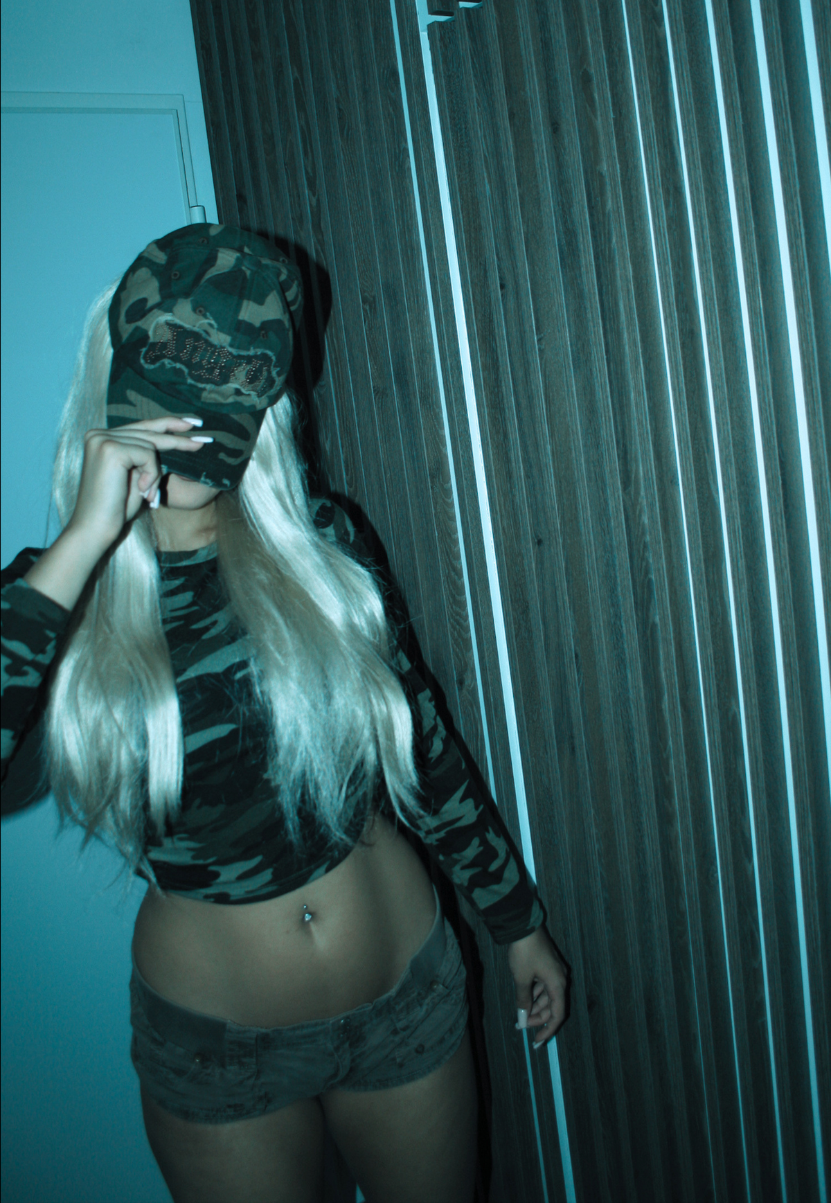 Camo Crop top - slim